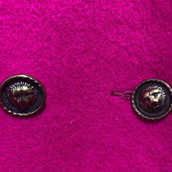 VINTAGE FOXRUN BY BALIMEL DOUBLE BREAST WOOL TRENCH COATS SIZE M - Picture 6 of 14